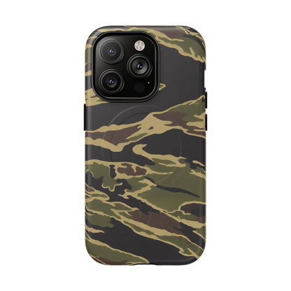 K-Factor Supply Co Tiger Stripe Camo Tough Magnetic iPhone Case iPhone 14 Pro / Matte