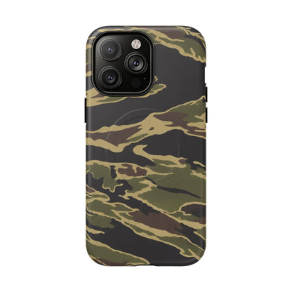 K-Factor Supply Co Tiger Stripe Camo Tough Magnetic iPhone Case iPhone 14 Pro Max