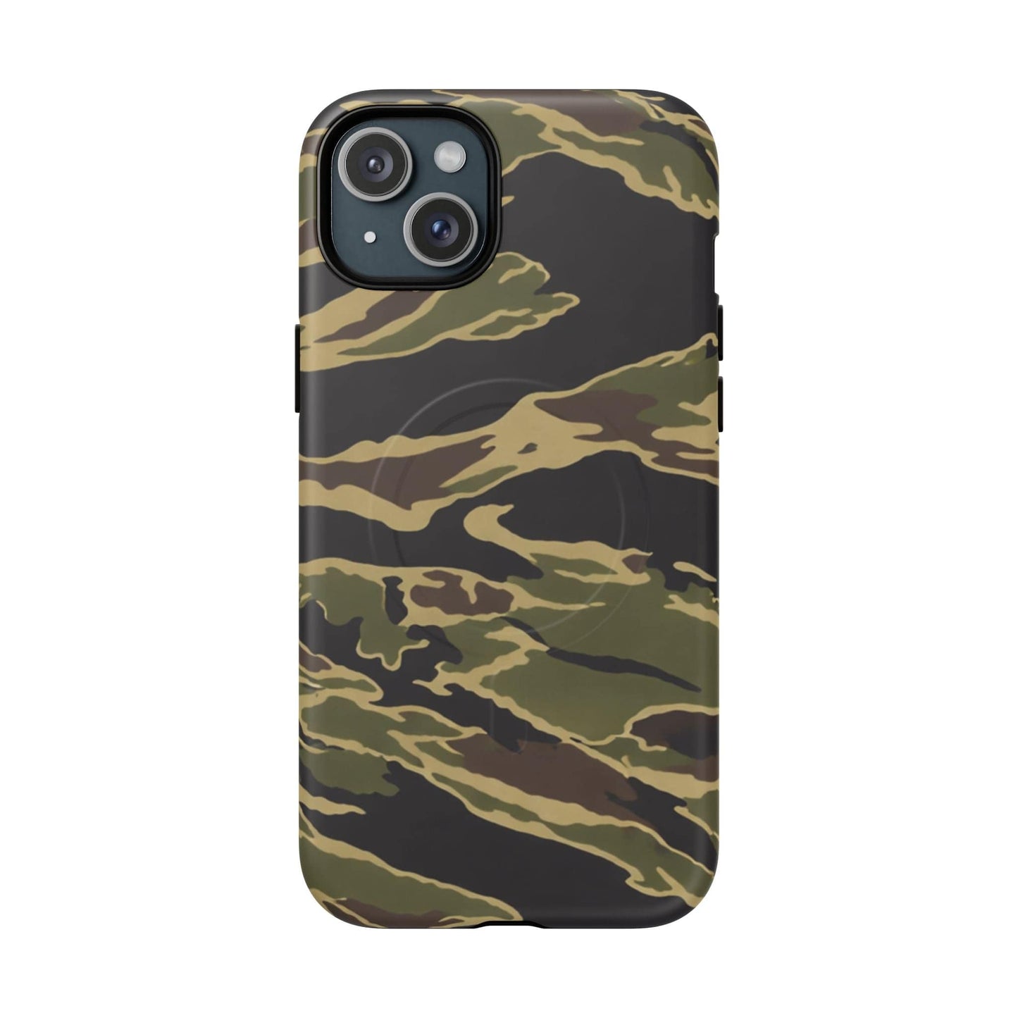 K-Factor Supply Co Tiger Stripe Camo Tough Magnetic iPhone Case iPhone 15 Plus
