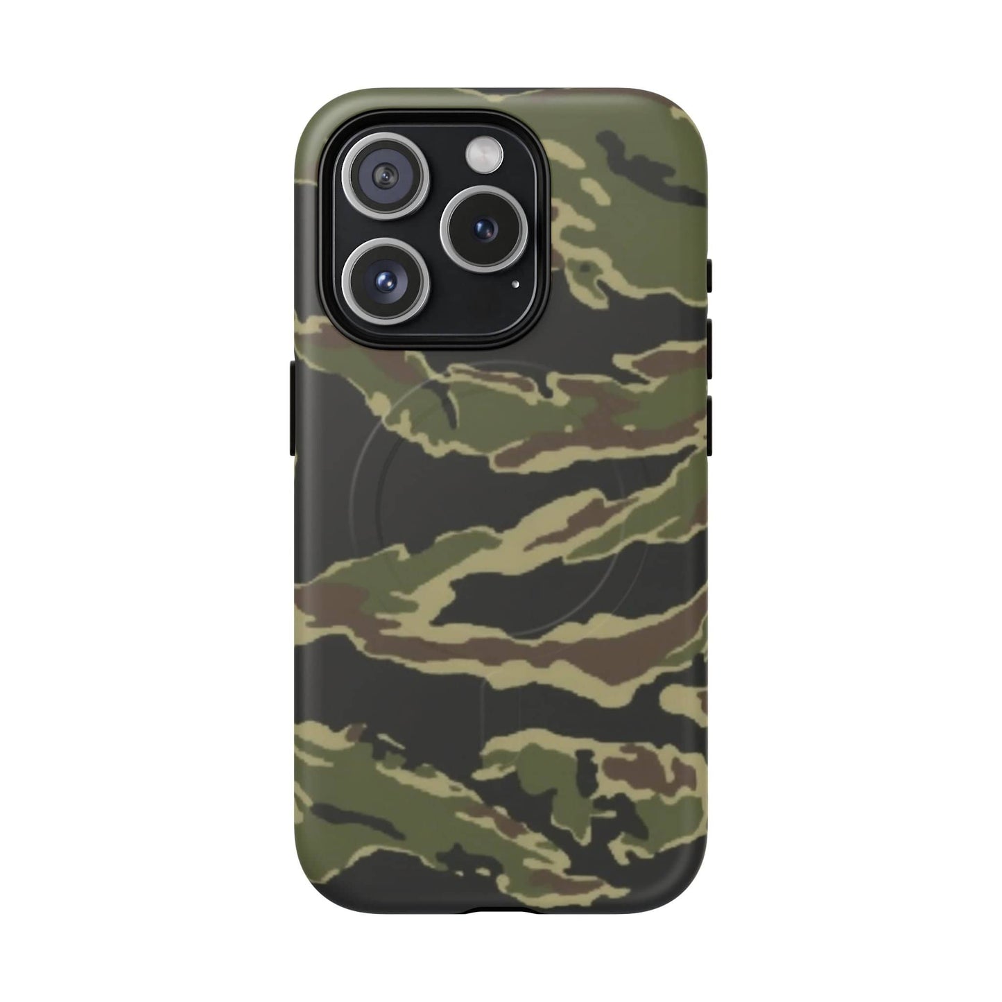 K-Factor Supply Co Tiger Stripe Camo Tough Magnetic iPhone Case iPhone 15 Pro