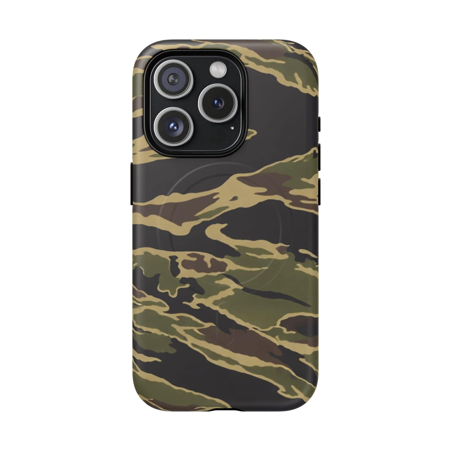 K-Factor Supply Co Tiger Stripe Camo Tough Magnetic iPhone Case iPhone 15 Pro