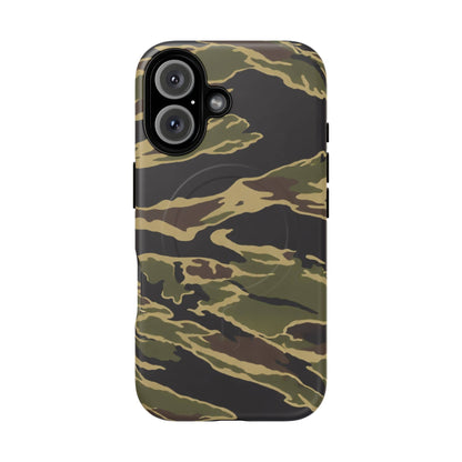 K-Factor Supply Co Tiger Stripe Camo Tough Magnetic iPhone Case iPhone 16 / Matte