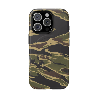 K-Factor Supply Co Tiger Stripe Camo Tough Magnetic iPhone Case iPhone 16 Pro