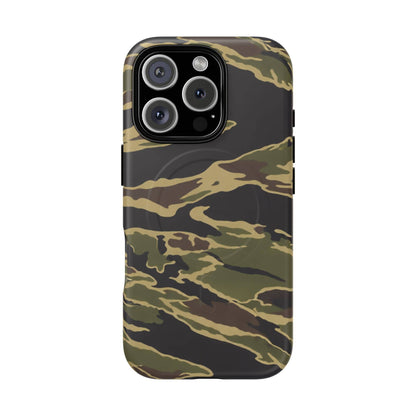 K-Factor Supply Co Tiger Stripe Camo Tough Magnetic iPhone Case iPhone 16 Pro / Matte