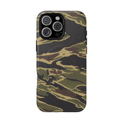K-Factor Supply Co Tiger Stripe Camo Tough Magnetic iPhone Case iPhone 16 Pro Max / Matte