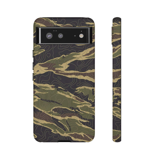 K-Factor Supply Co Tiger Stripe Topo Tough Android Case Google Pixel 6 / Matte