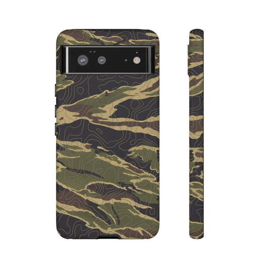 K-Factor Supply Co Tiger Stripe Topo Tough Android Case Google Pixel 6 / Matte