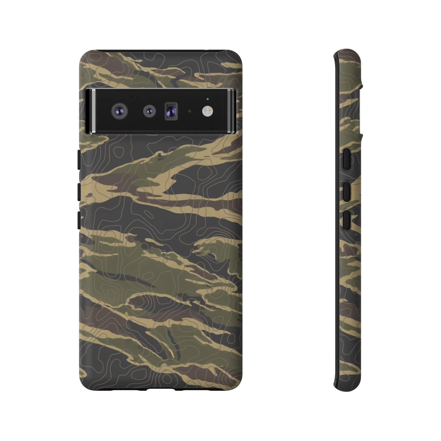 K-Factor Supply Co Tiger Stripe Topo Tough Android Case Google Pixel 6 Pro / Matte