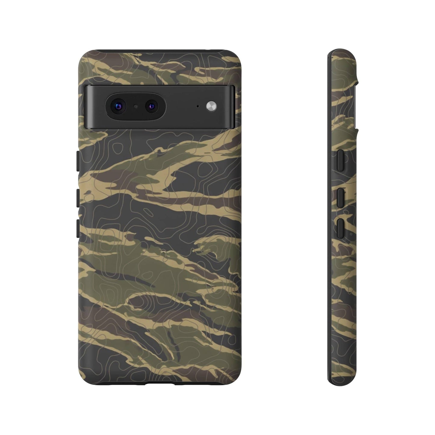 K-Factor Supply Co Tiger Stripe Topo Tough Android Case Google Pixel 7 / Matte