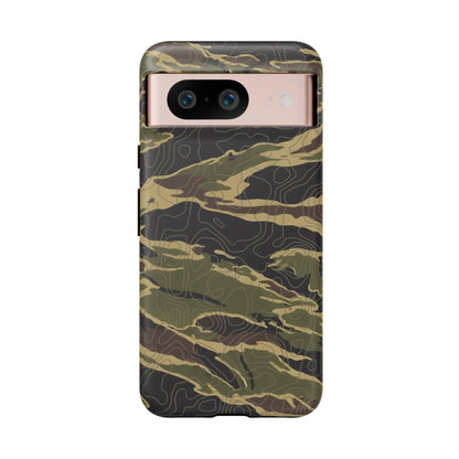 K-Factor Supply Co Tiger Stripe Topo Tough Android Case Google Pixel 8 / Matte