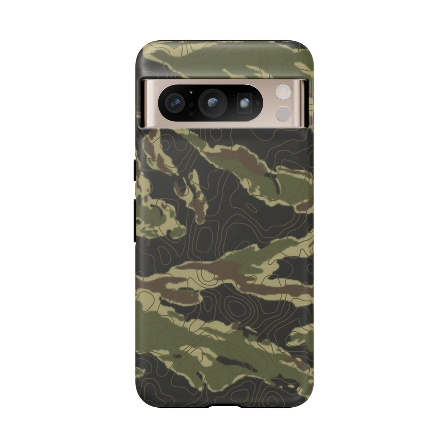 K-Factor Supply Co Tiger Stripe Topo Tough Android Case Google Pixel 8 Pro