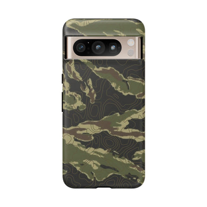 K-Factor Supply Co Tiger Stripe Topo Tough Android Case Google Pixel 8 Pro