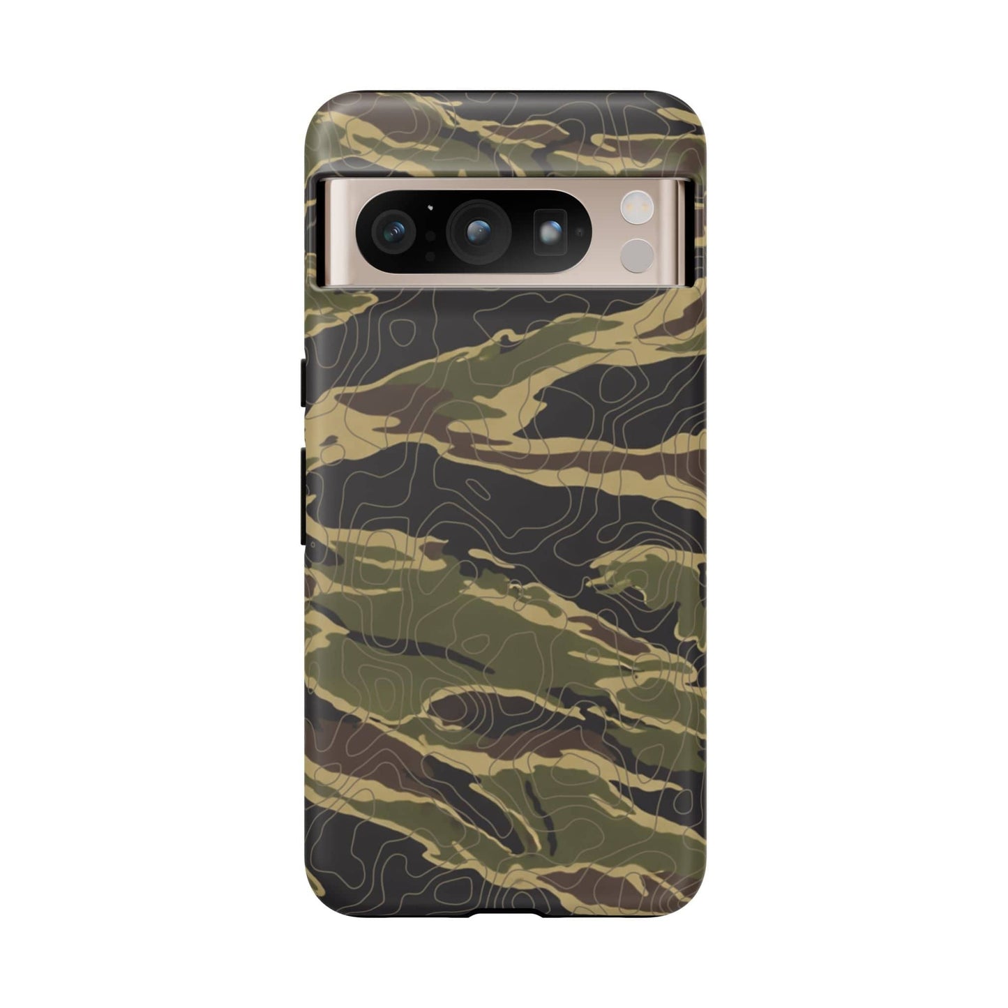 K-Factor Supply Co Tiger Stripe Topo Tough Android Case Google Pixel 8 Pro / Matte