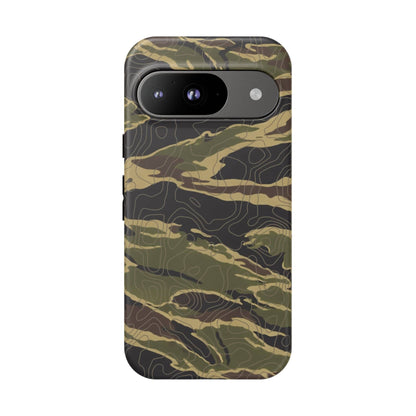 K-Factor Supply Co Tiger Stripe Topo Tough Android Case Google Pixel 9 / Matte