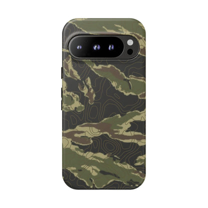 K-Factor Supply Co Tiger Stripe Topo Tough Android Case Google Pixel 9 Pro