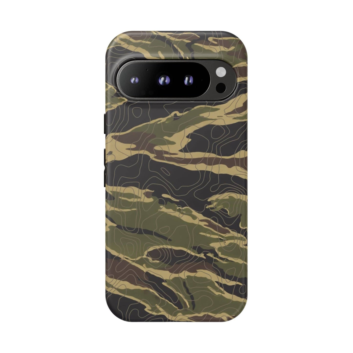 K-Factor Supply Co Tiger Stripe Topo Tough Android Case Google Pixel 9 Pro / Matte