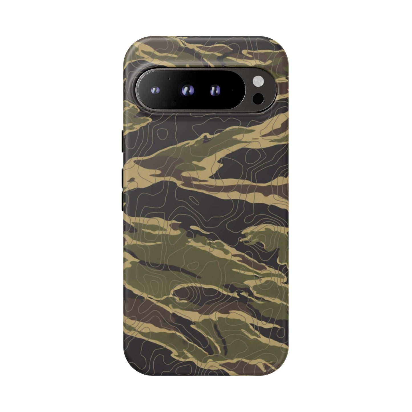 K-Factor Supply Co Tiger Stripe Topo Tough Android Case Google Pixel 9 Pro XL / Matte