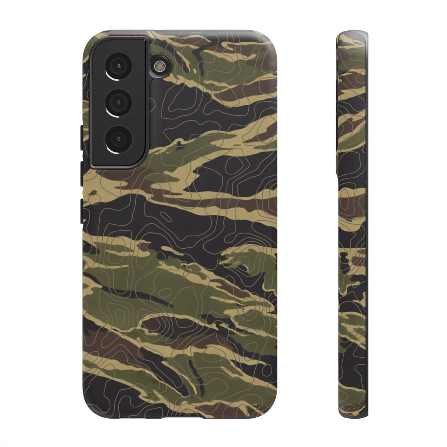 K-Factor Supply Co Tiger Stripe Topo Tough Android Case Samsung Galaxy S22 / Matte