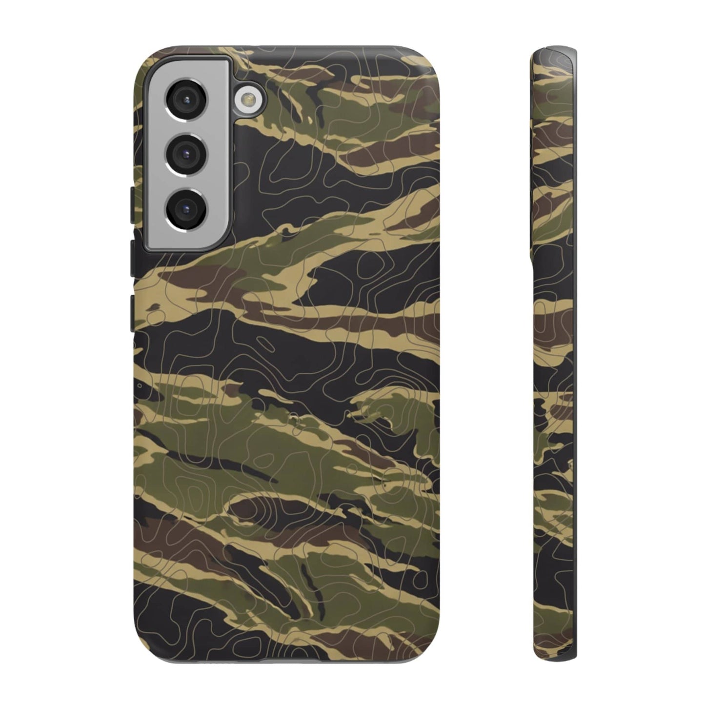 K-Factor Supply Co Tiger Stripe Topo Tough Android Case Samsung Galaxy S22 Plus / Matte