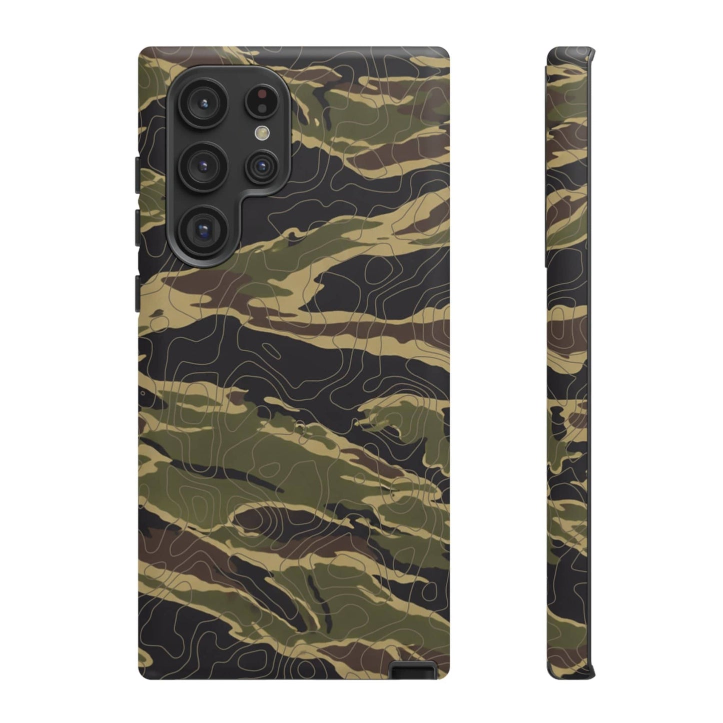 K-Factor Supply Co Tiger Stripe Topo Tough Android Case Samsung Galaxy S22 Ultra / Matte