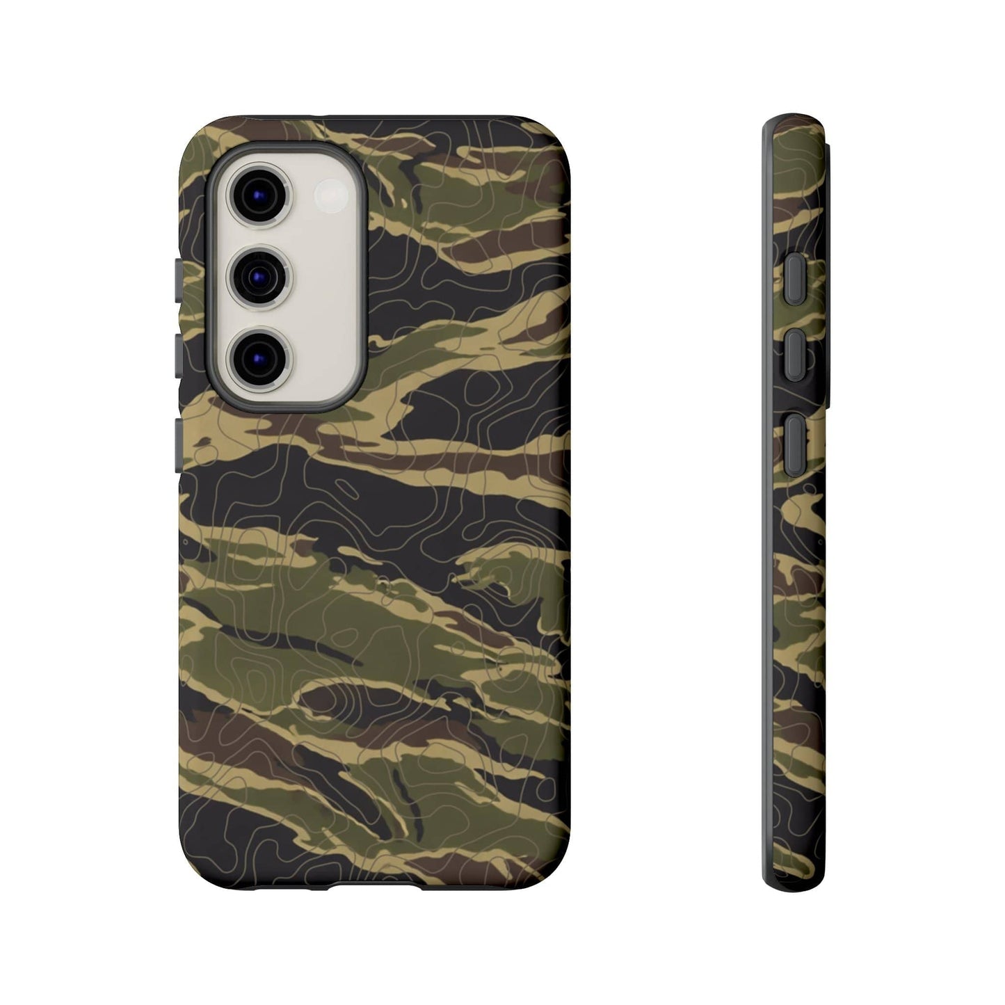 K-Factor Supply Co Tiger Stripe Topo Tough Android Case Samsung Galaxy S23 / Matte