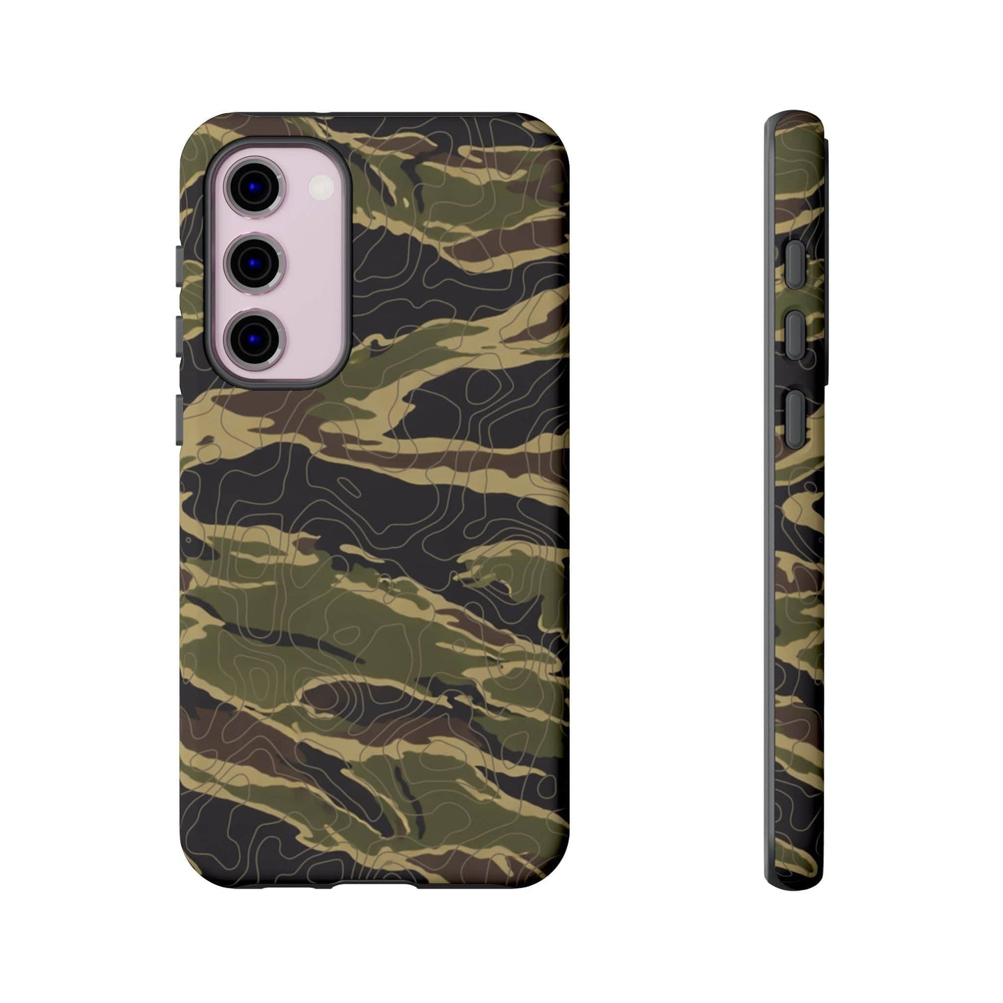 K-Factor Supply Co Tiger Stripe Topo Tough Android Case Samsung Galaxy S23 Plus / Matte