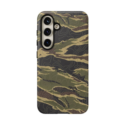 K-Factor Supply Co Tiger Stripe Topo Tough Android Case Samsung Galaxy S24 / Matte
