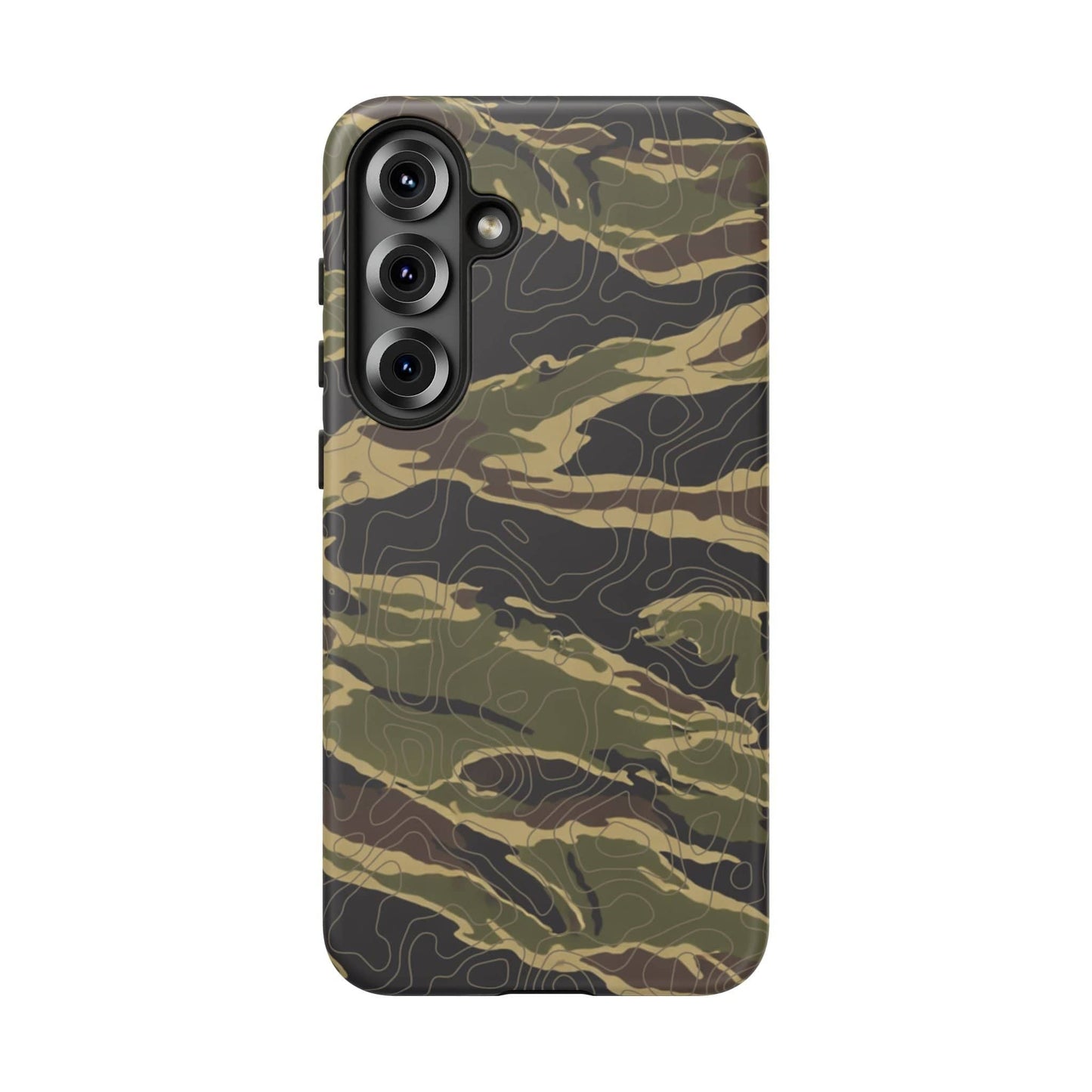 K-Factor Supply Co Tiger Stripe Topo Tough Android Case Samsung Galaxy S25 Plus / Matte