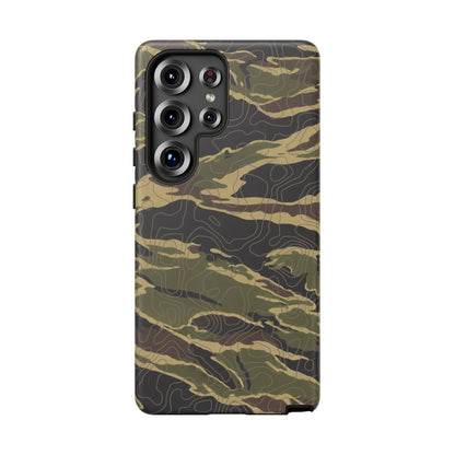 K-Factor Supply Co Tiger Stripe Topo Tough Android Case Samsung Galaxy S25 Ultra / Matte