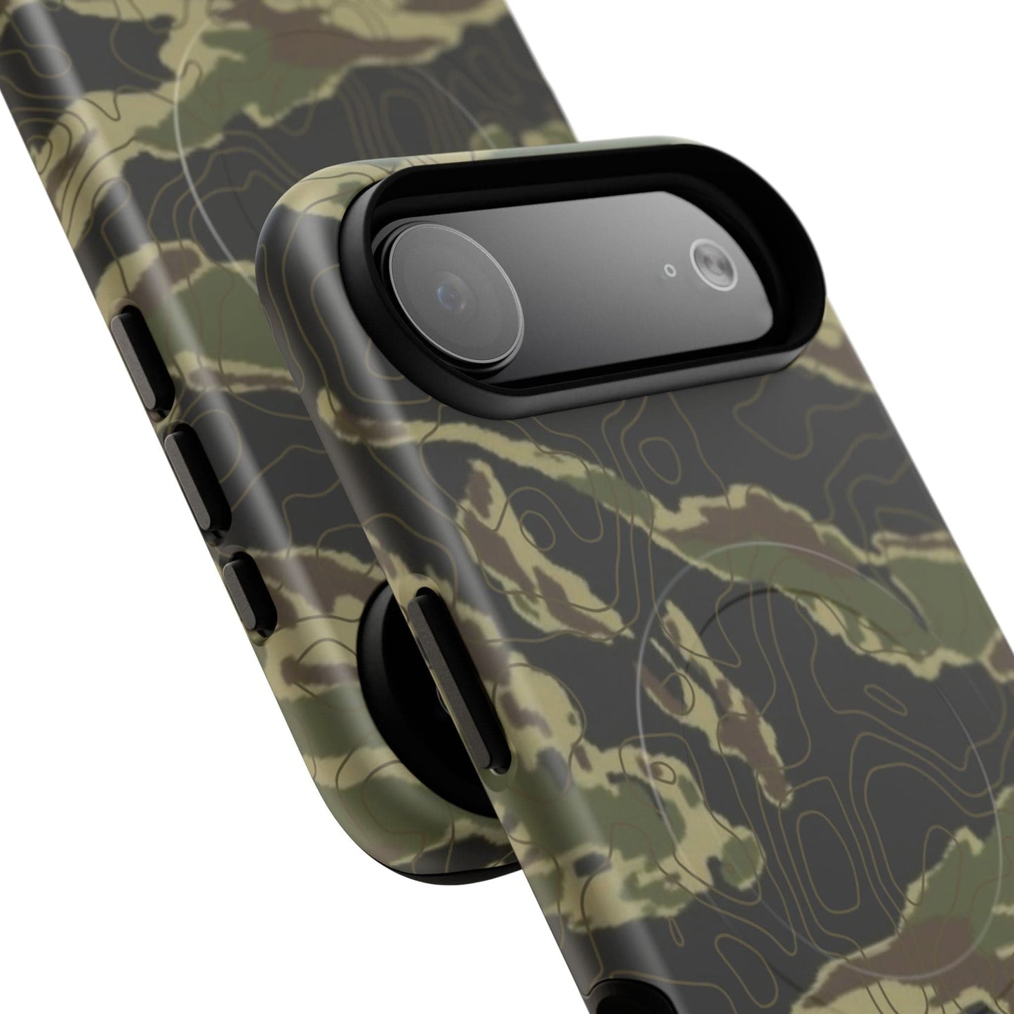 K-Factor Supply Co Tiger Stripe Topo Tough Magnetic iPhone Case