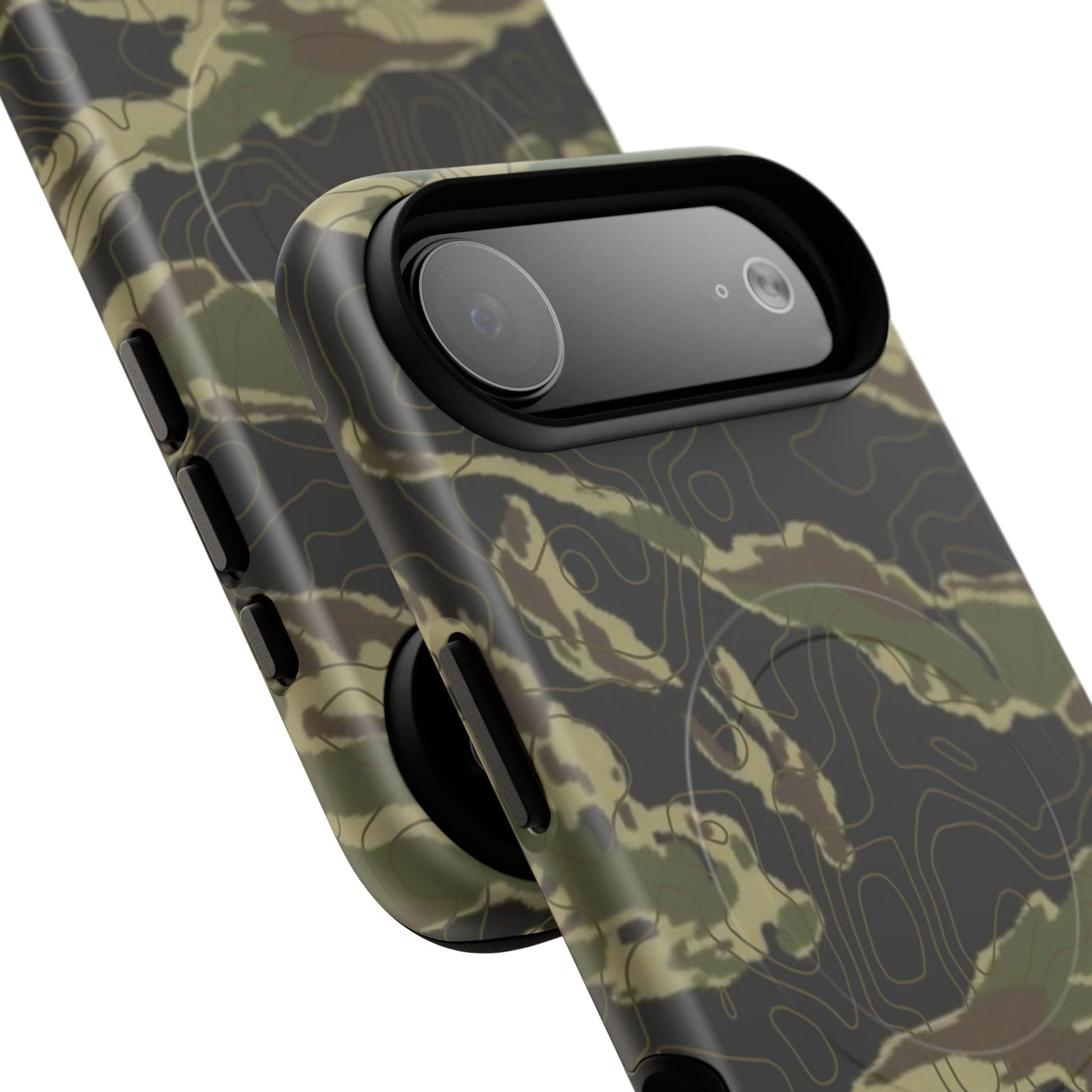 K-Factor Supply Co Tiger Stripe Topo Tough Magnetic iPhone Case