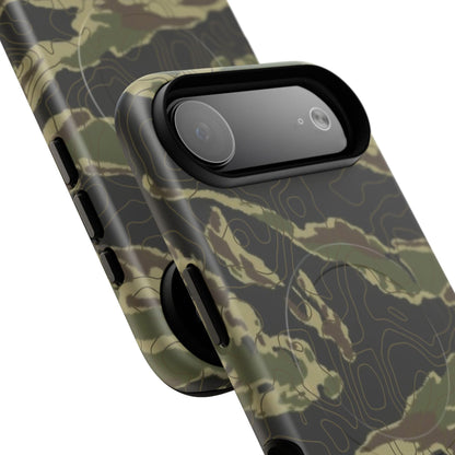 K-Factor Supply Co Tiger Stripe Topo Tough Magnetic iPhone Case