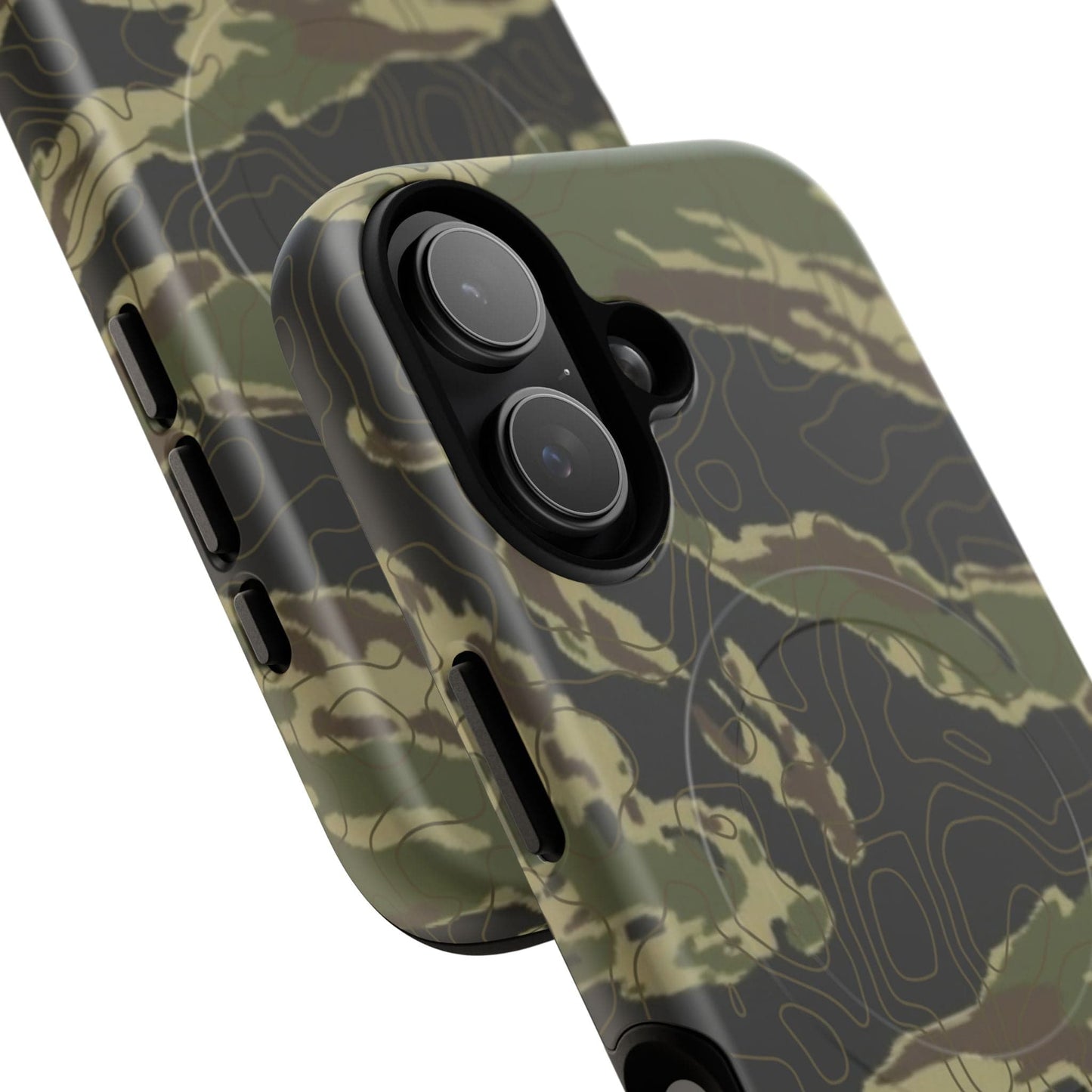 K-Factor Supply Co Tiger Stripe Topo Tough Magnetic iPhone Case