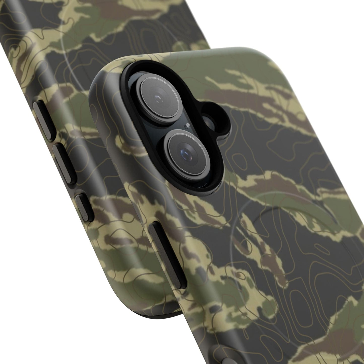 K-Factor Supply Co Tiger Stripe Topo Tough Magnetic iPhone Case