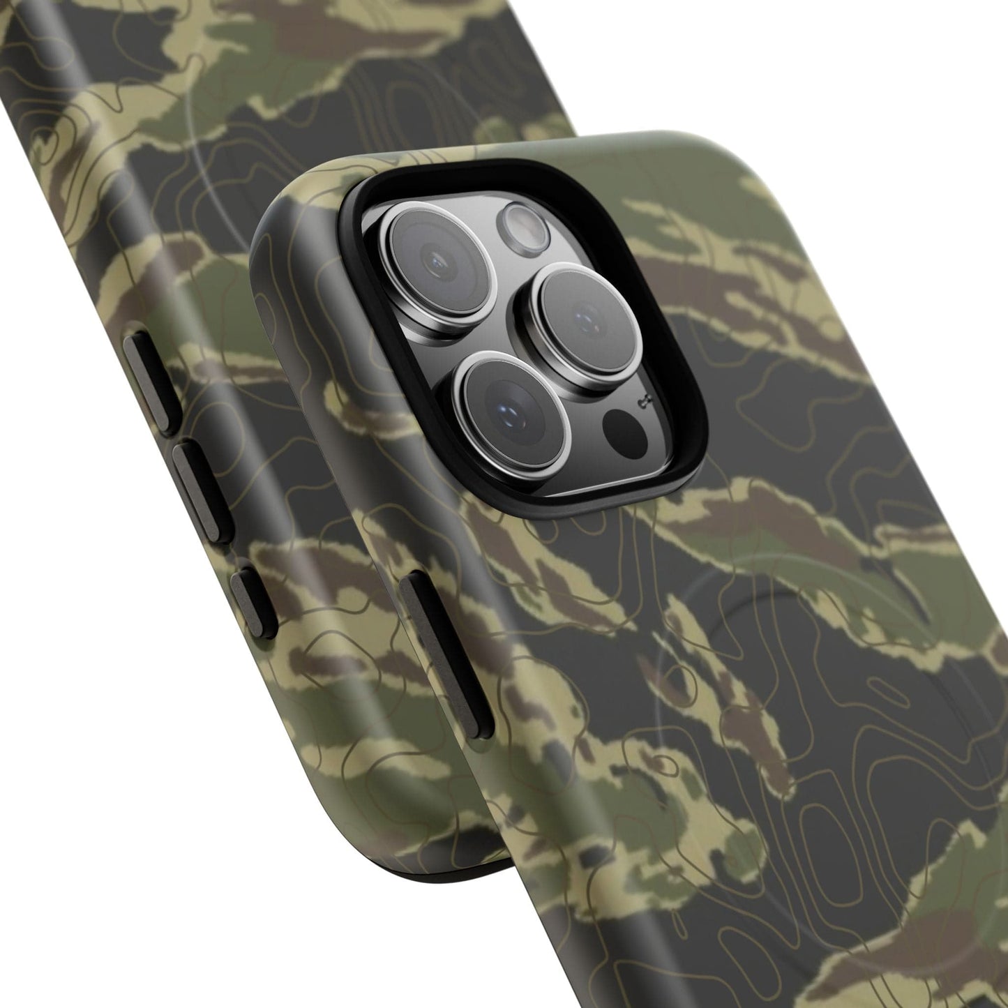 K-Factor Supply Co Tiger Stripe Topo Tough Magnetic iPhone Case