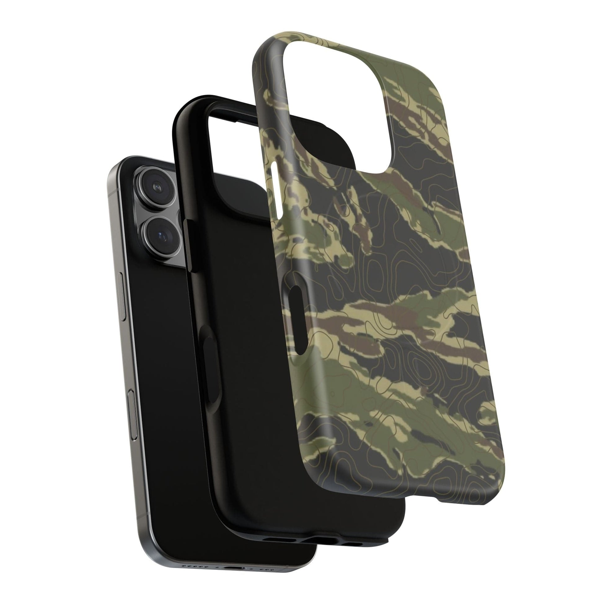 K-Factor Supply Co Tiger Stripe Topo Tough Magnetic iPhone Case