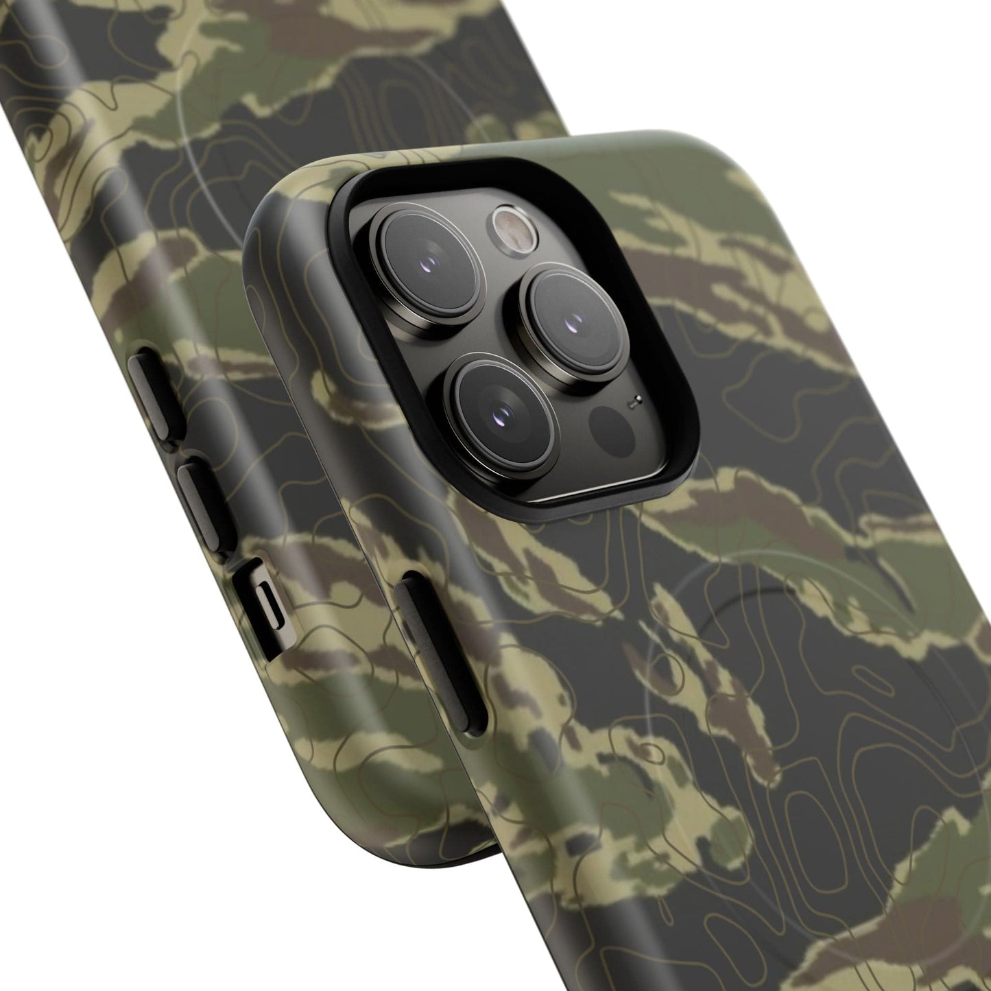 K-Factor Supply Co Tiger Stripe Topo Tough Magnetic iPhone Case