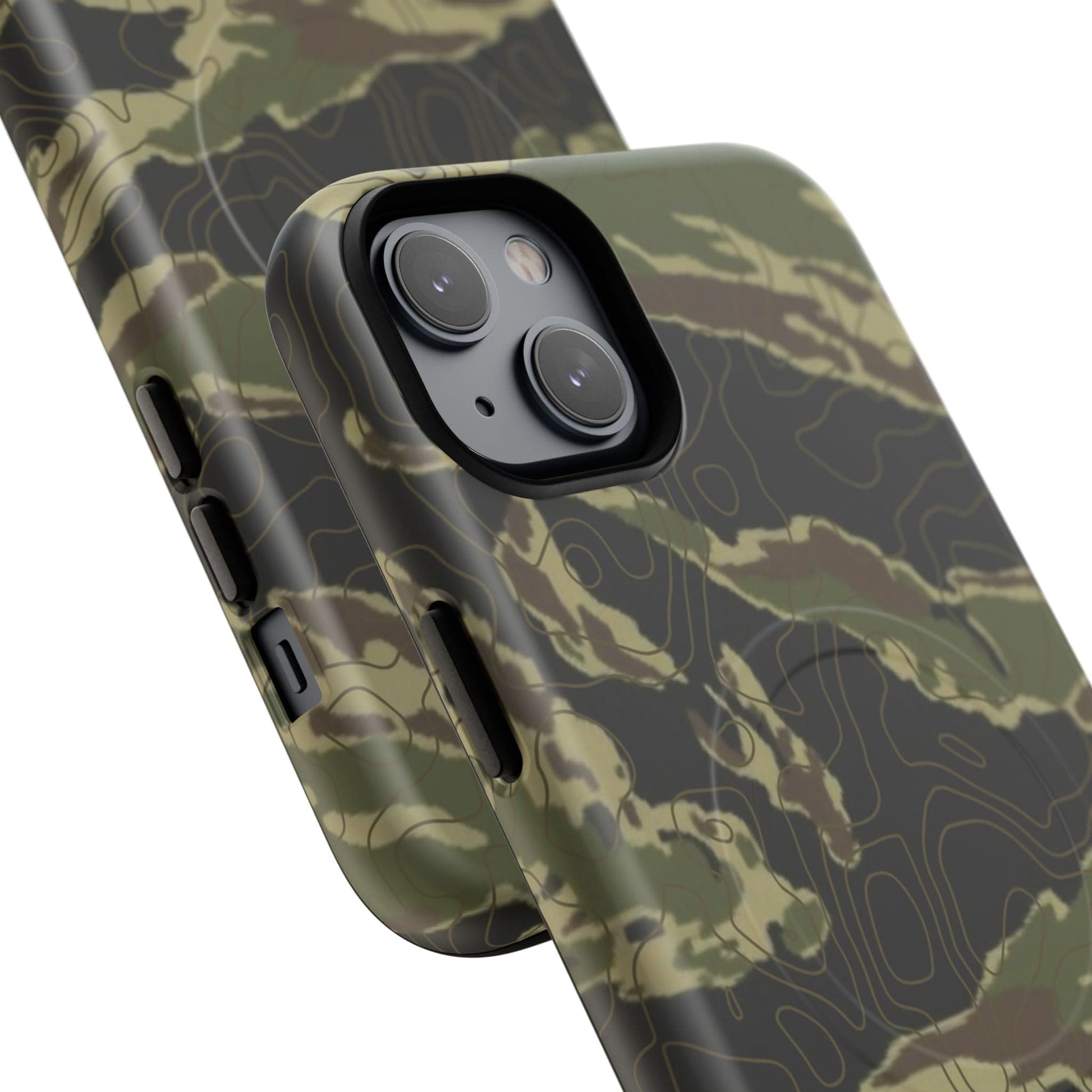 K-Factor Supply Co Tiger Stripe Topo Tough Magnetic iPhone Case