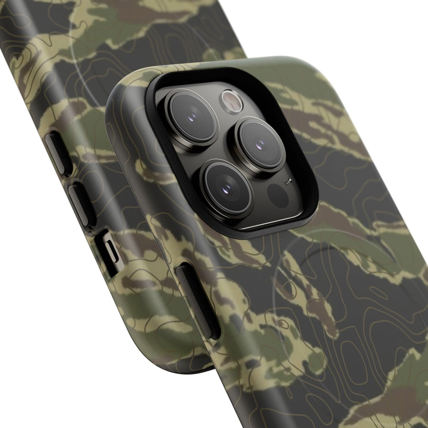 K-Factor Supply Co Tiger Stripe Topo Tough Magnetic iPhone Case