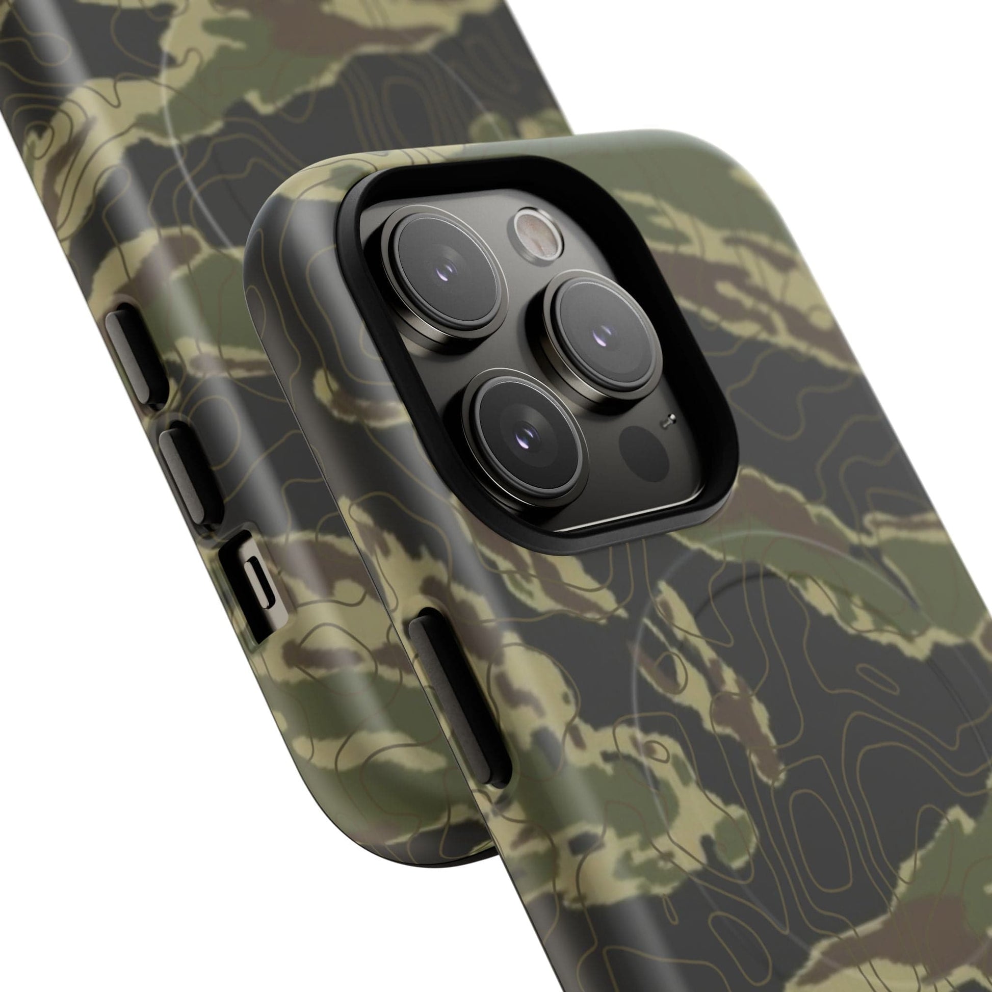 K-Factor Supply Co Tiger Stripe Topo Tough Magnetic iPhone Case