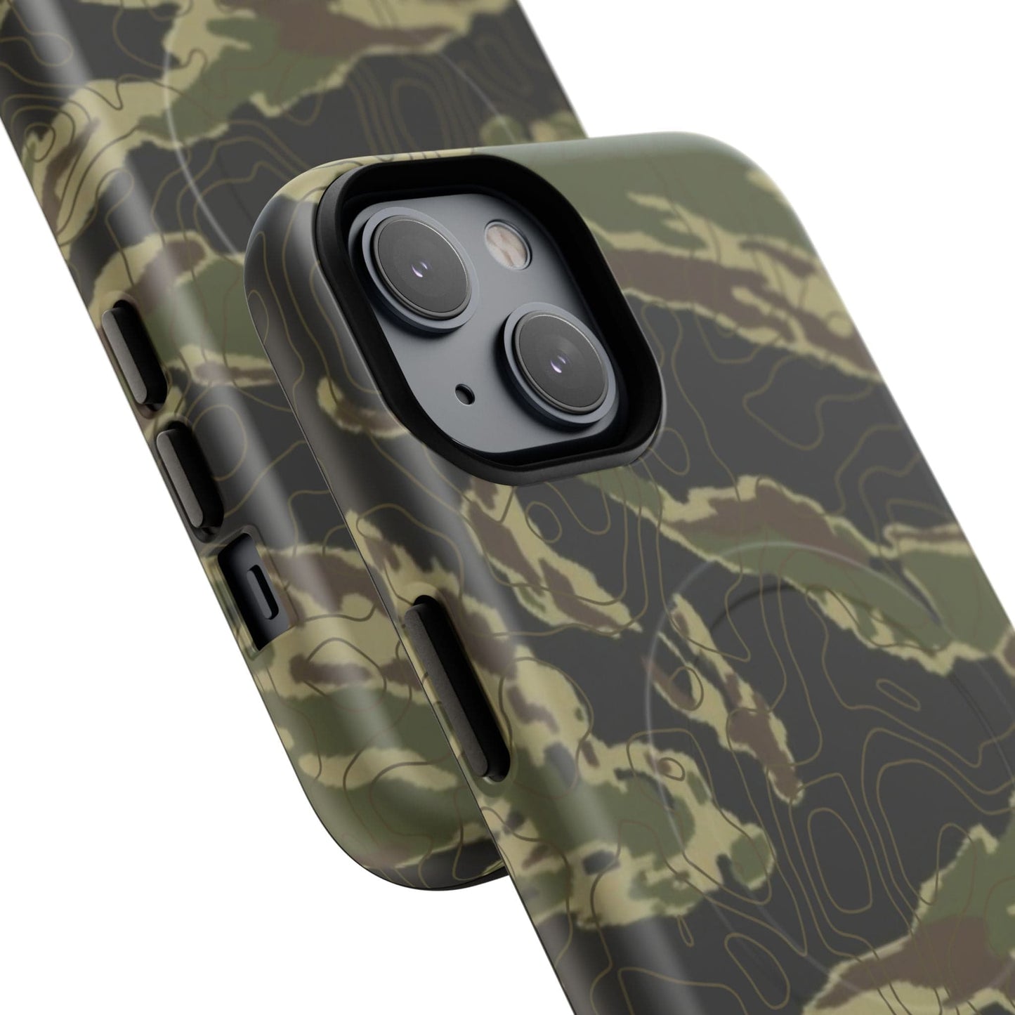 K-Factor Supply Co Tiger Stripe Topo Tough Magnetic iPhone Case