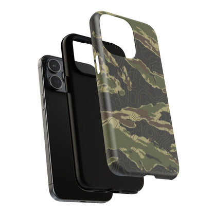 K-Factor Supply Co Tiger Stripe Topo Tough Magnetic iPhone Case