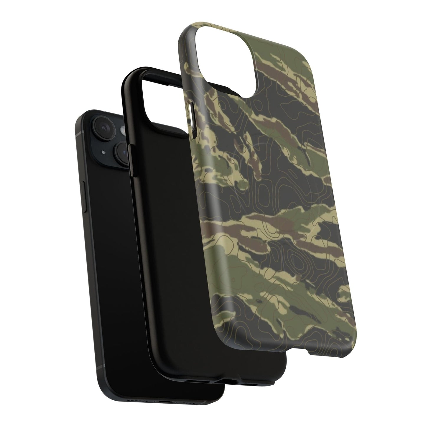 K-Factor Supply Co Tiger Stripe Topo Tough Magnetic iPhone Case