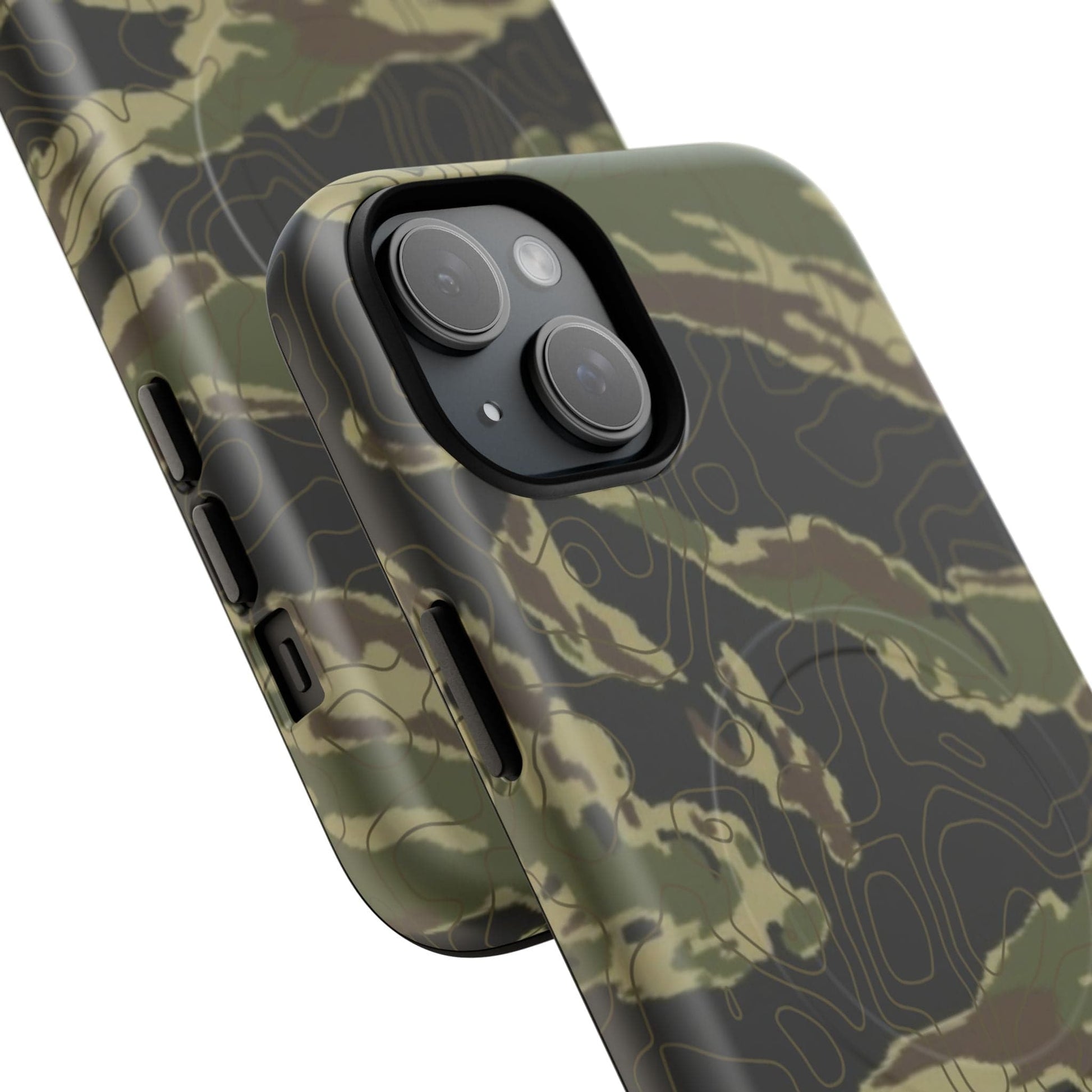 K-Factor Supply Co Tiger Stripe Topo Tough Magnetic iPhone Case