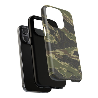 K-Factor Supply Co Tiger Stripe Topo Tough Magnetic iPhone Case