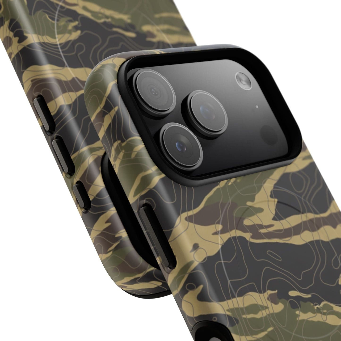 K-Factor Supply Co Tiger Stripe Topo Tough Magnetic iPhone Case