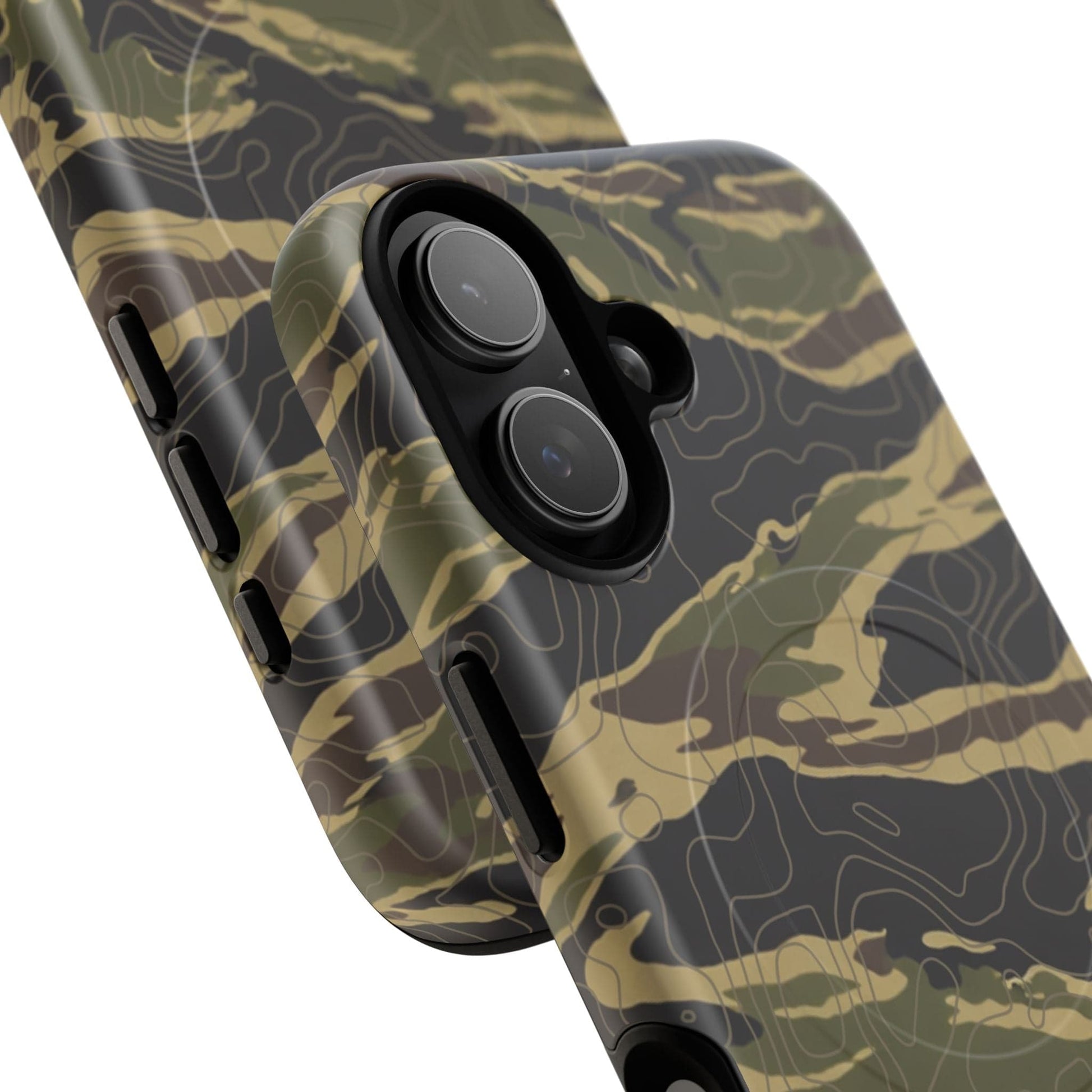 K-Factor Supply Co Tiger Stripe Topo Tough Magnetic iPhone Case
