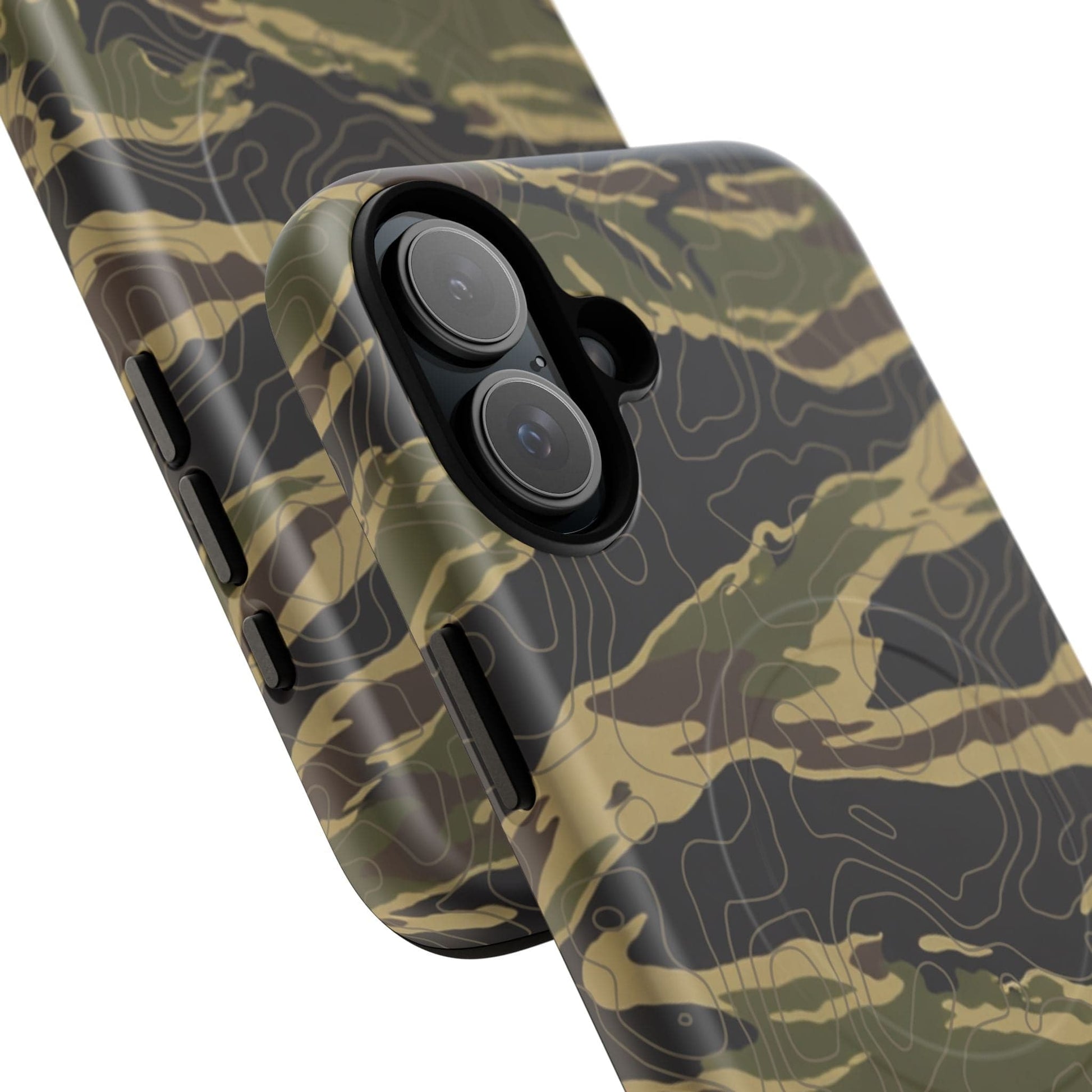 K-Factor Supply Co Tiger Stripe Topo Tough Magnetic iPhone Case