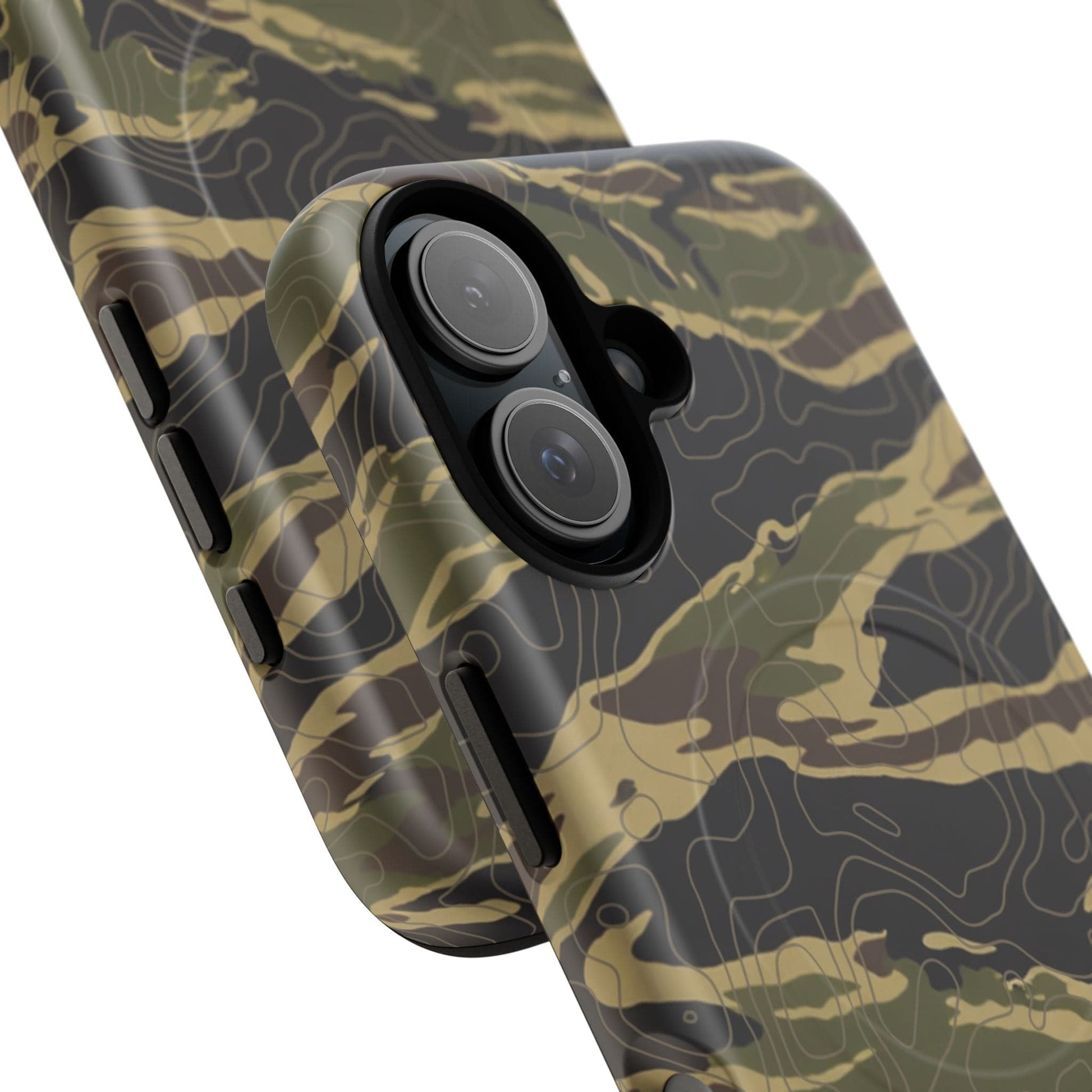 K-Factor Supply Co Tiger Stripe Topo Tough Magnetic iPhone Case