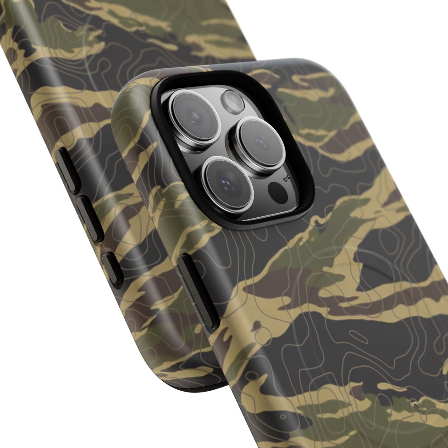 K-Factor Supply Co Tiger Stripe Topo Tough Magnetic iPhone Case